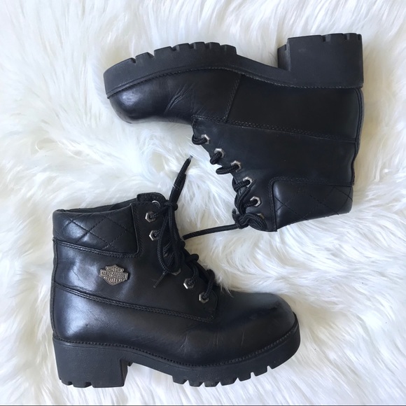 Harley-Davidson Shoes - Harley Davidson Leather Ankle Riding Moto Boots